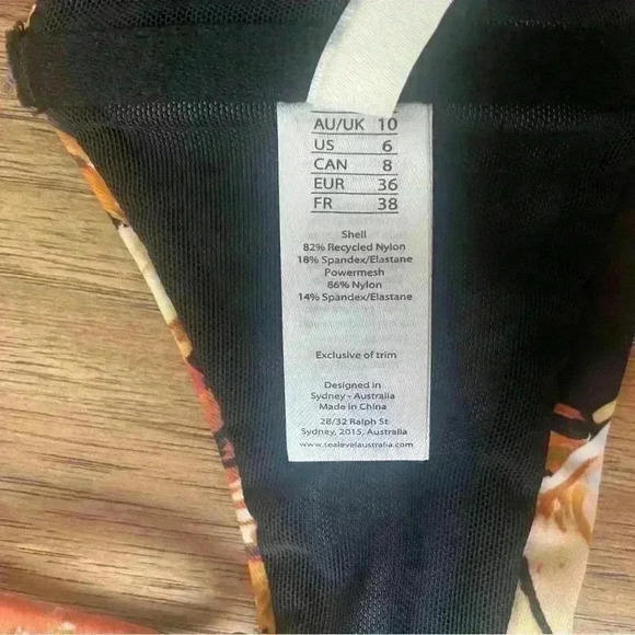 NWT Sea Level Troppica Two Piece Bikini Women’s Sz 6 Floral Beach Swimsuit‎ - Picture 10 of 16